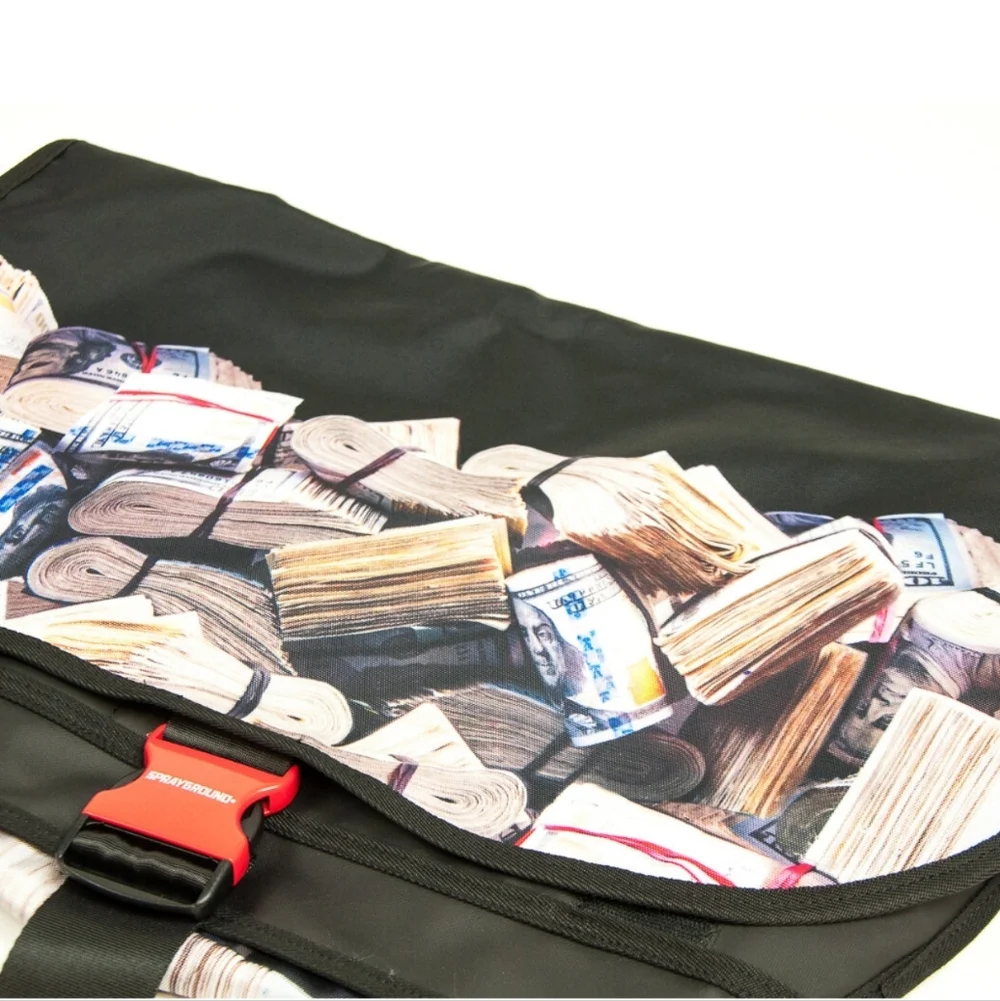 EUC Sprayground Rolled Money Messenger Sling